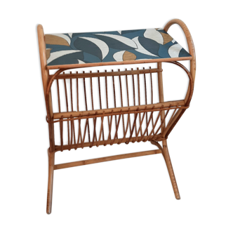Side table with magazines