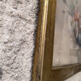 Watercolour signed MARTHE ROBLOT in a gold leaf frame