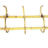 Former wall coat holder, vintage bamboo patère