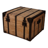 Large wooden trunk from the 20th century