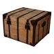 Large wooden trunk from the 20th century