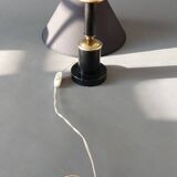 Lampe Carcel en métal et laiton doré 1960.