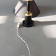 Carcel lamp in metal and gilded brass 1960.