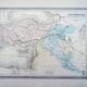 Asia Minor, old map, printed in 1852.