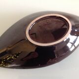Vide poche en ceramique couleur chocolat  par Jasba / vintage années 60-70