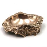 "ROC" bronze ashtray and catchall by Monique Gerber