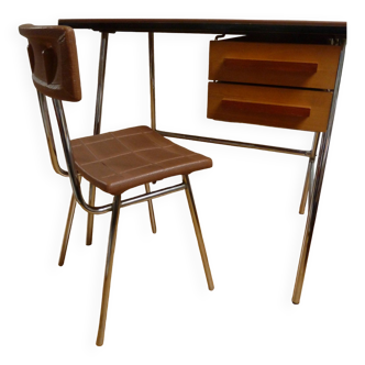 Ensemble bureau et chaise d’enfant vintage