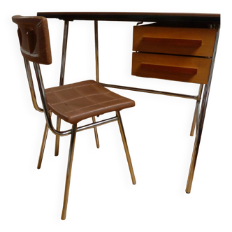 Vintage children's desk and chair set