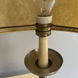 Pair of large Regency half shade buffet lamps