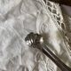 Antique sugar tongs in its case, shell decoration.