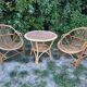 Rattan and bamboo living room