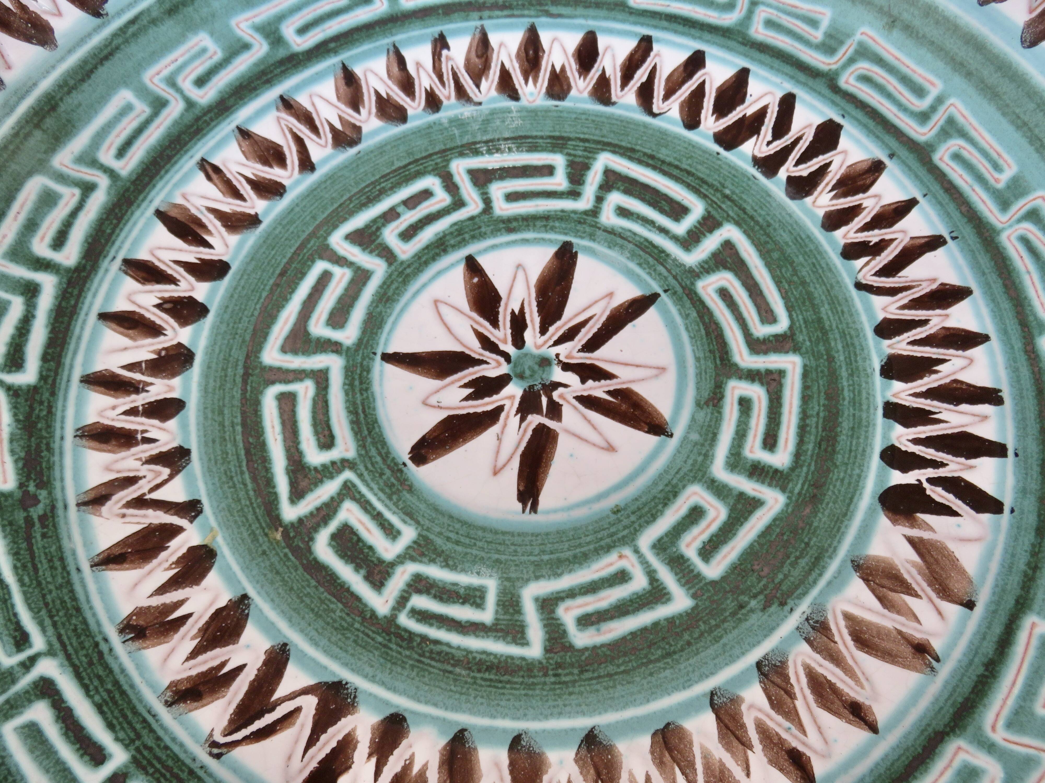 Large salad bowl by Robert Picault, signed