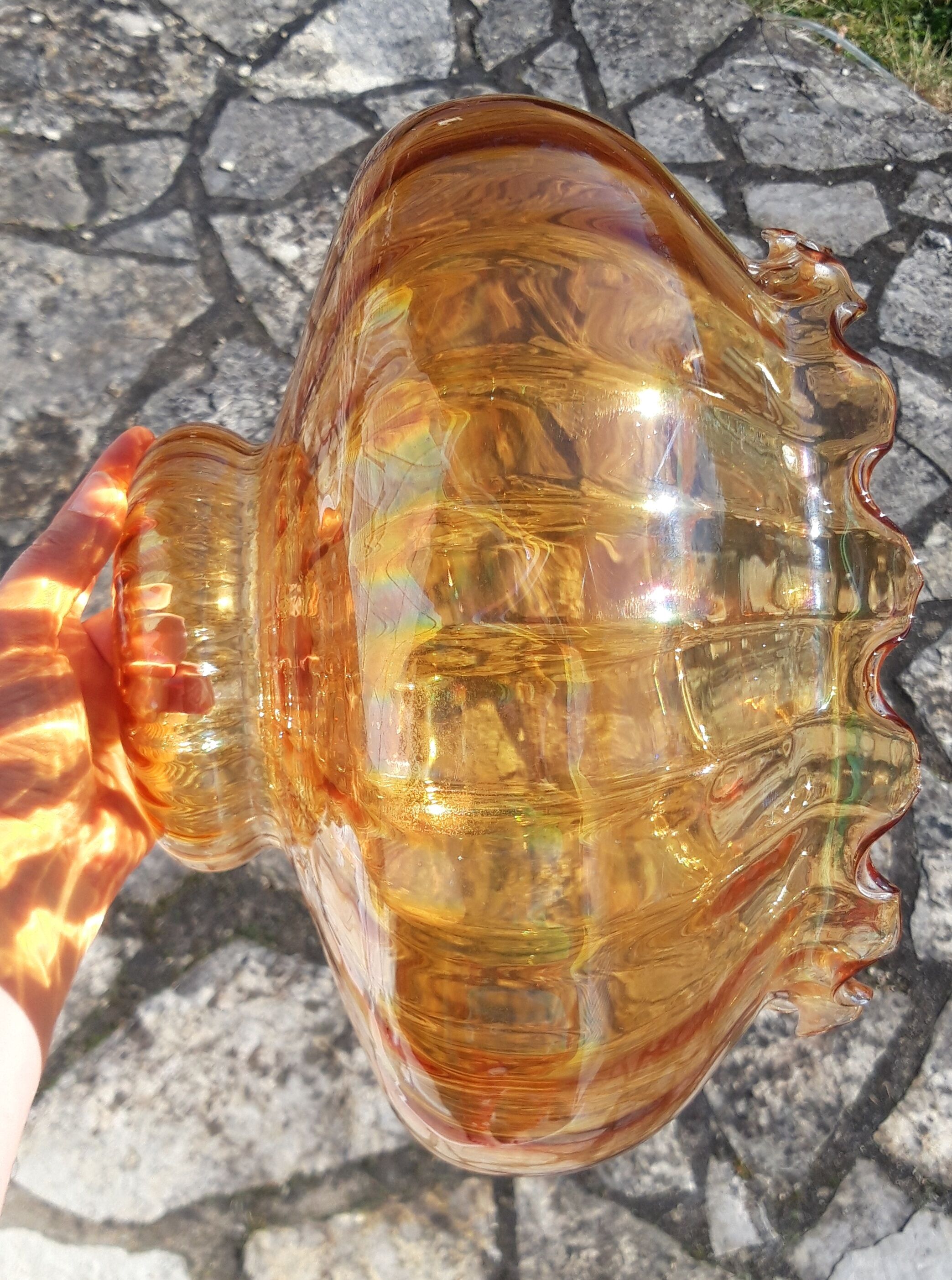 Vintage glass lampshade
