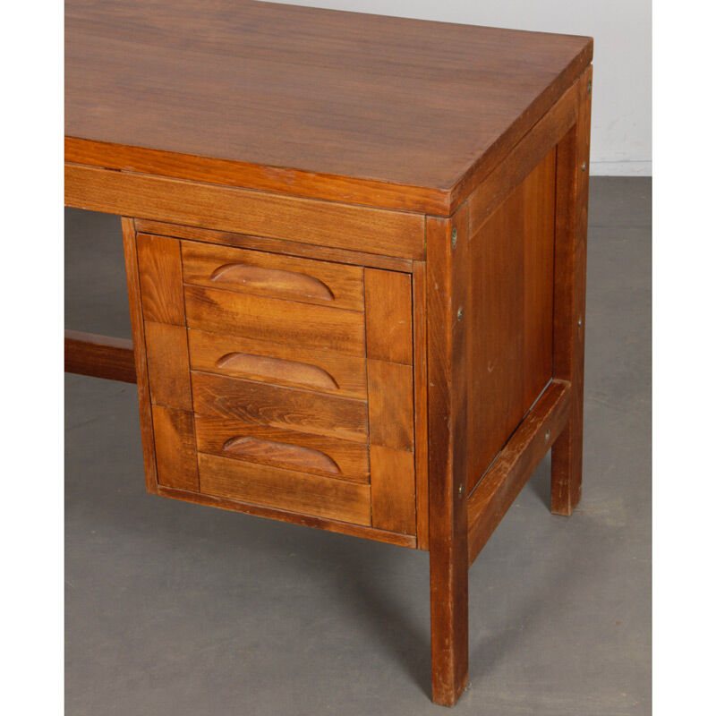 Vintage wooden desk from the 1970s