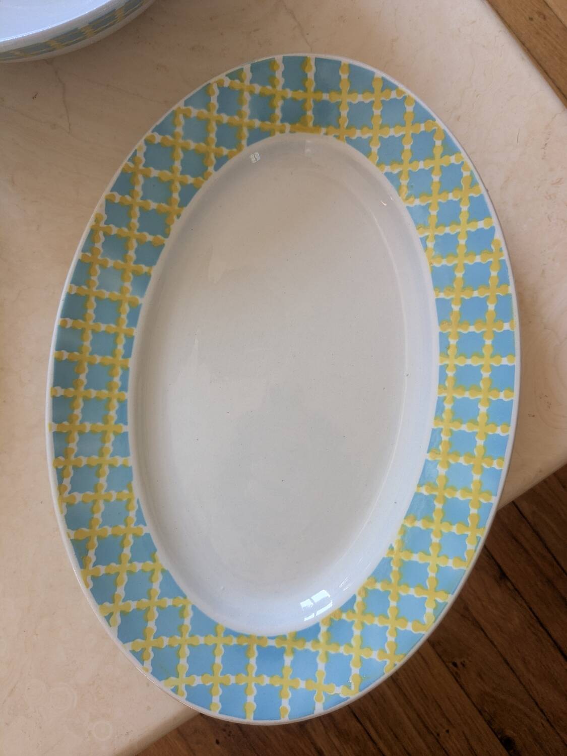 Three Golden Clover dishes, Digoin Sarreguemines