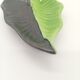 SAP Vallauris Vintage Leaf Bowl Two-Tone Ceramic Green Black 50s 60s