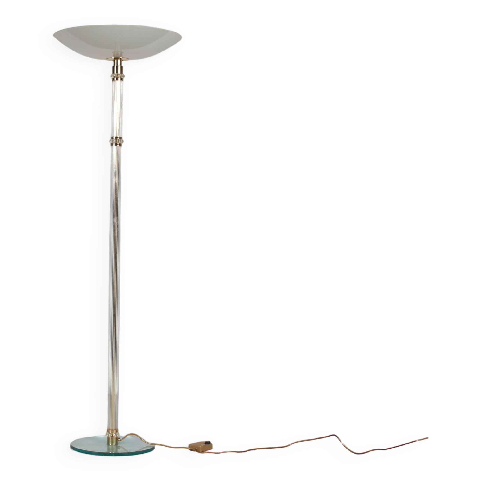 1970s Art Deco uplighter floor lamp from Italy