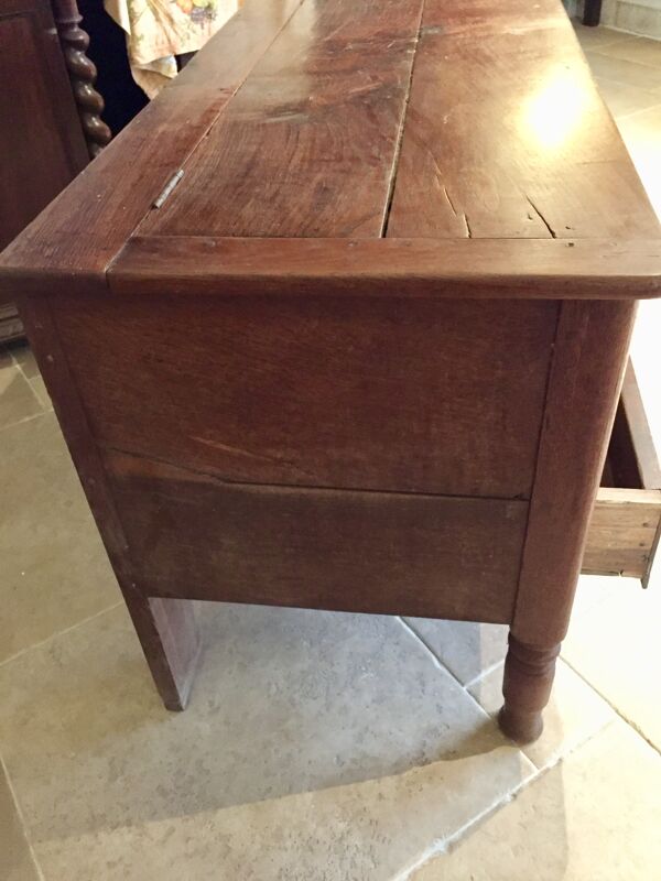 Old oak cabinet with drawer