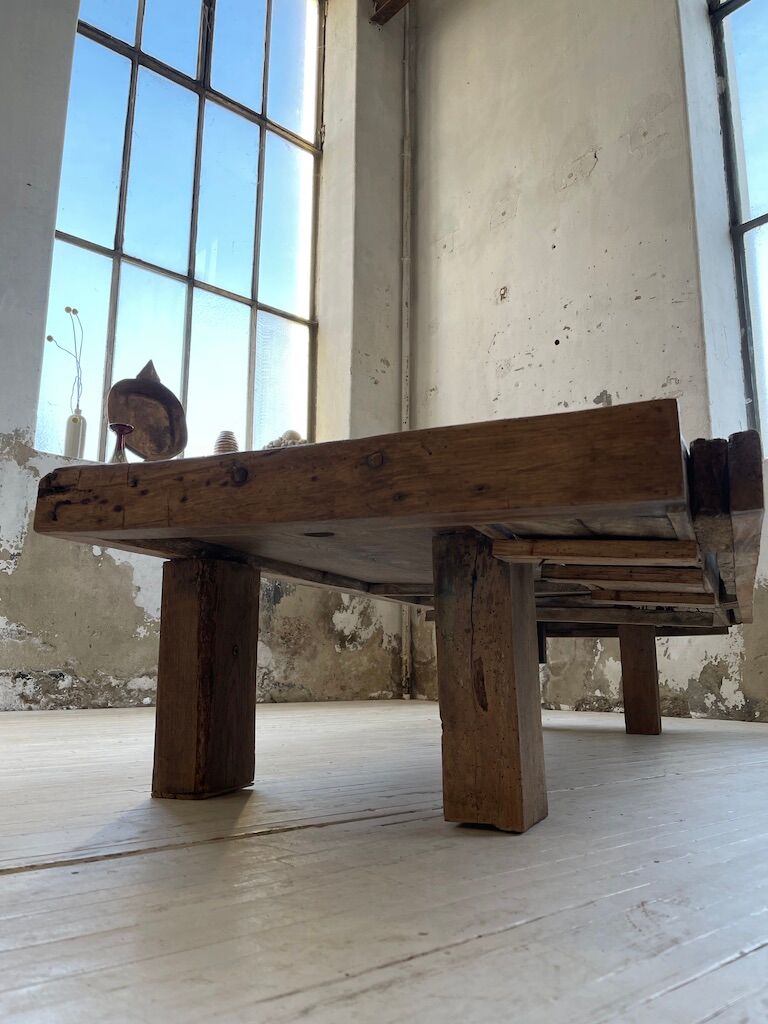 Brutally artisanal oak coffee table