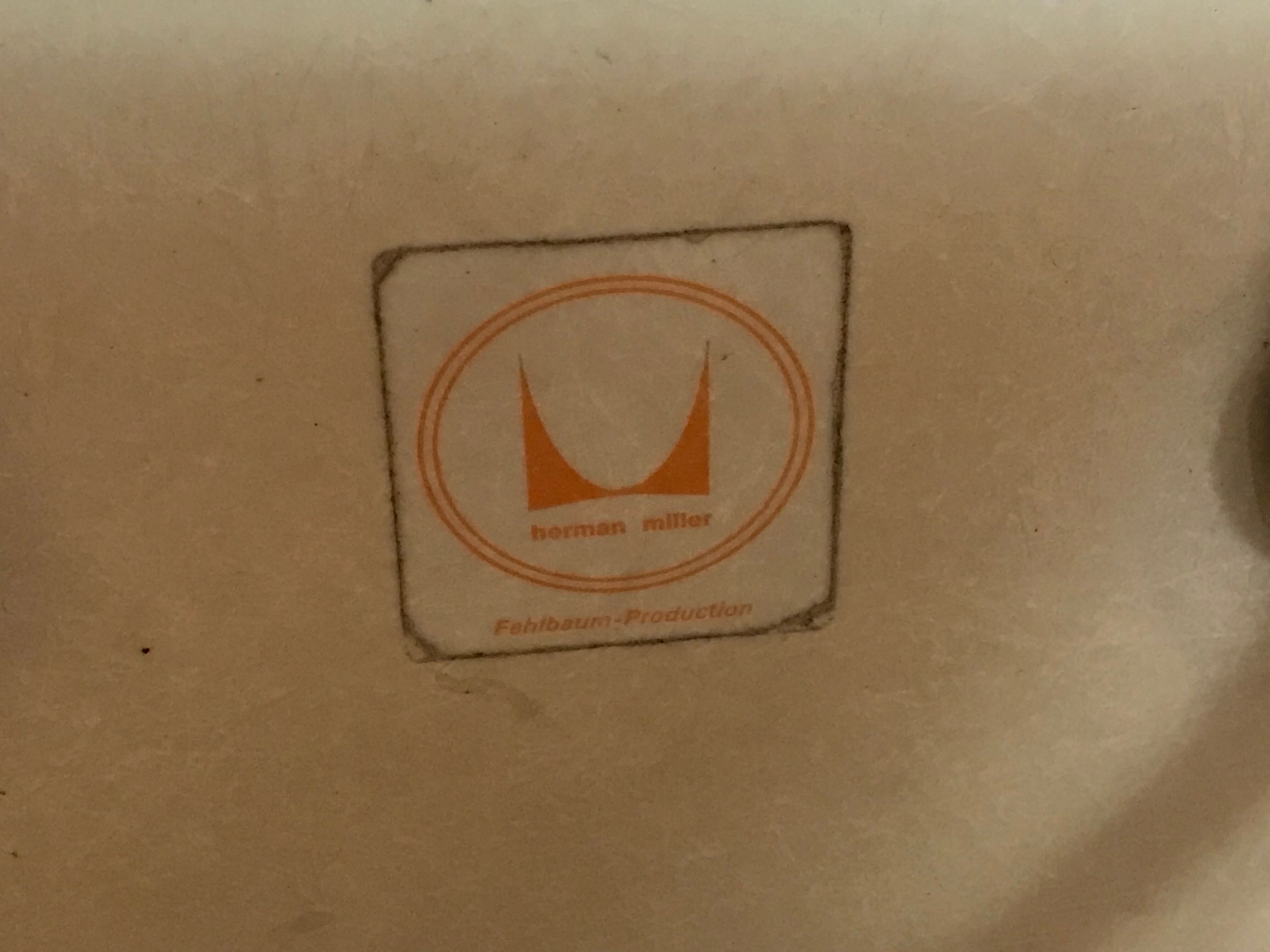 Set of 4 Eames chairs for Herman Miller,1960-70's