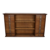 Vintage Dutch Oak Apothecary Sideboard / Filing Cabinet, 1950s