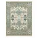 Contemporary Handmade Wool Area Rug, Ivory and Blue Floral Design Carpet for Living Room