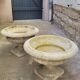 Pair of medicis vases in old reconstituted stone 1950s
