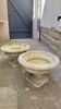 Pair of medicis vases in old reconstituted stone 1950s
