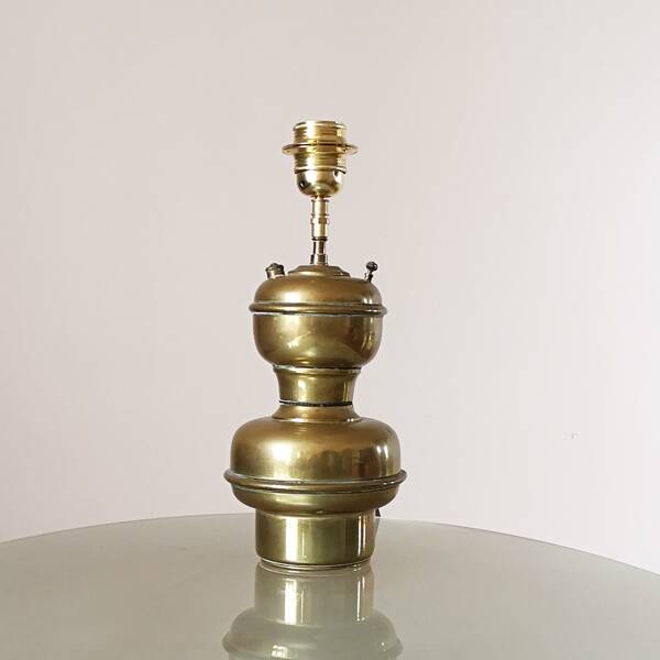 old brass acetylene lamp