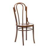 Bent wood chair with floral motif