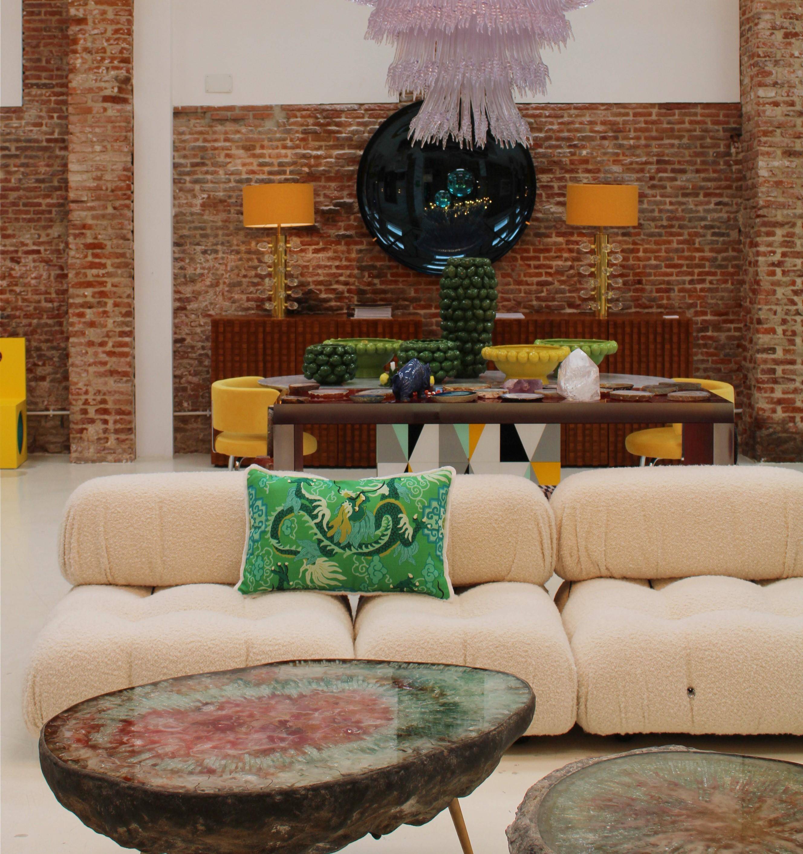 White Modular Sofa Model Camaleonda Designed By Mario Bellini. Italy 1970