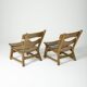 Paire de chaises brutalistes en chêne par Dittmann & Co pour Awa Radbound, 1960s