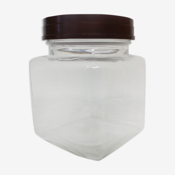 Glass candy jar with bakelite lid