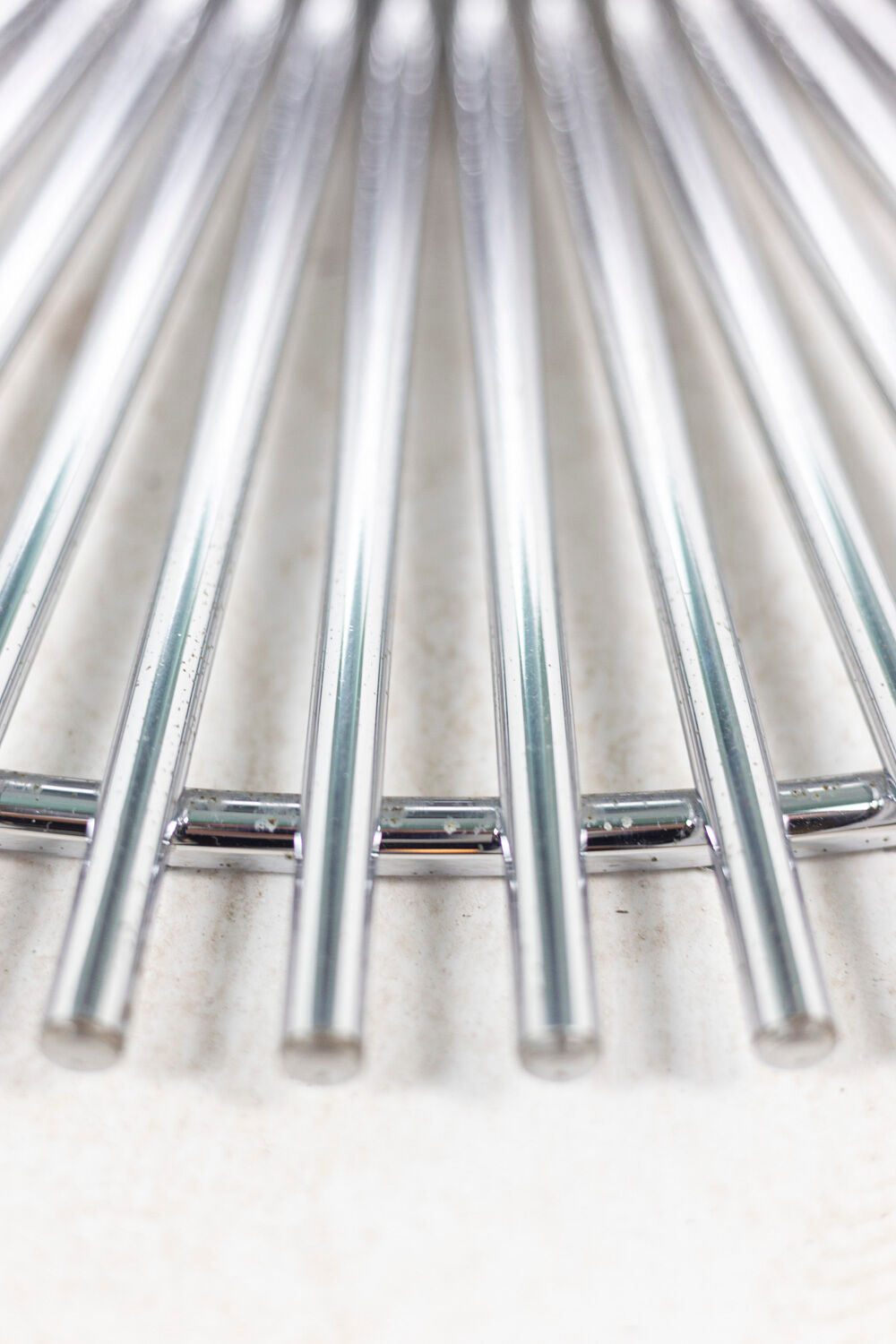 Gastone Rinaldi, Round table in chromed metal and smoked glass, 1970s