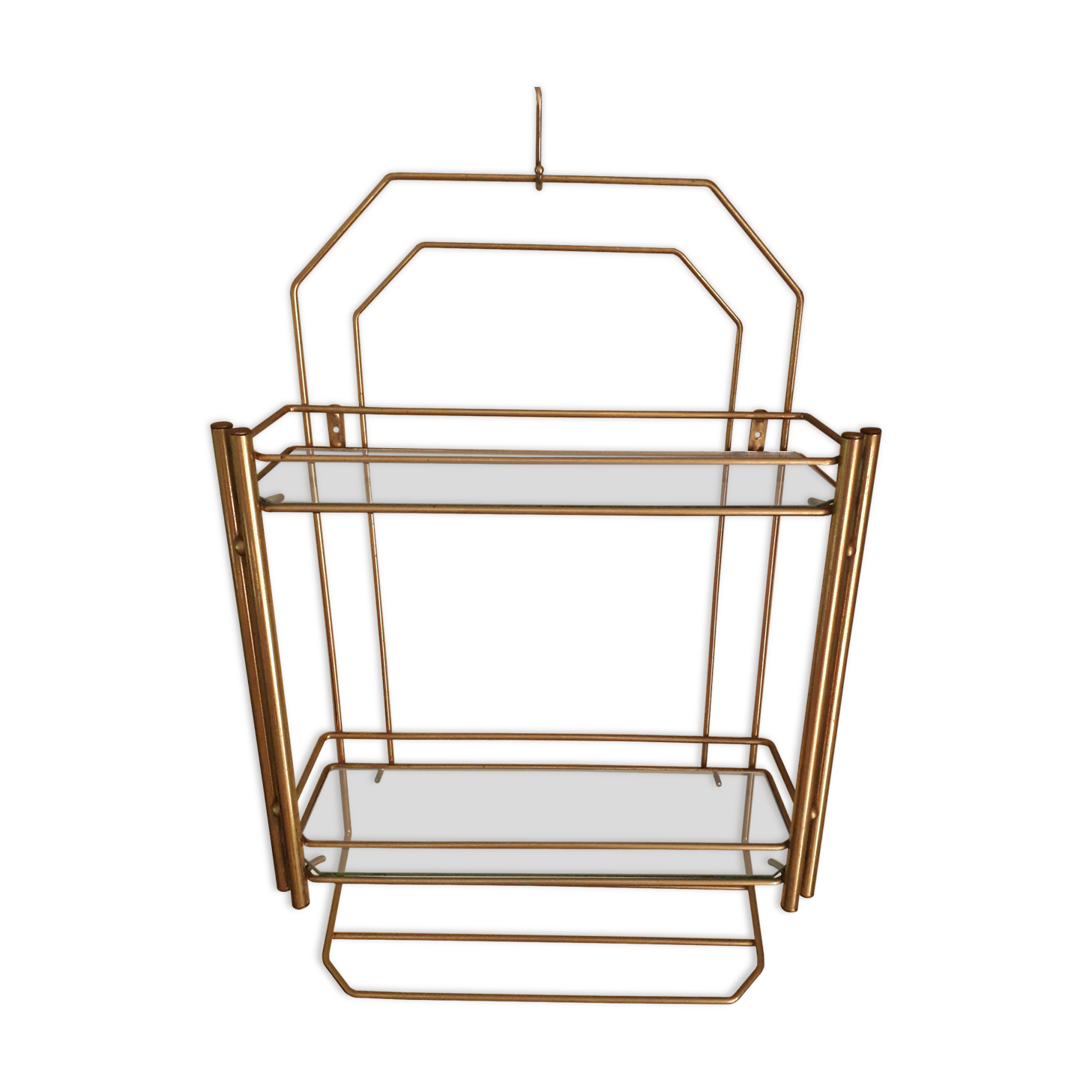 Wall floor gold metal