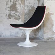 Space Age armchair lacquered fiber and fabrics 1970