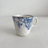 Antique ironstone coffee cup “Floral” Saint Amand