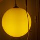 Vintage suspension 70'S in yellow opaline