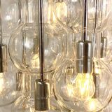 Impressive cascading hourglass chandelier Doria, Space Age, Germany, 1960s.