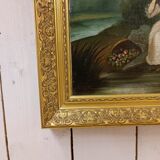 Classic painting: young women with apples