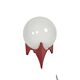 Space Age - Cube lamp - design Richard Essig - opaline - Germany - 70's