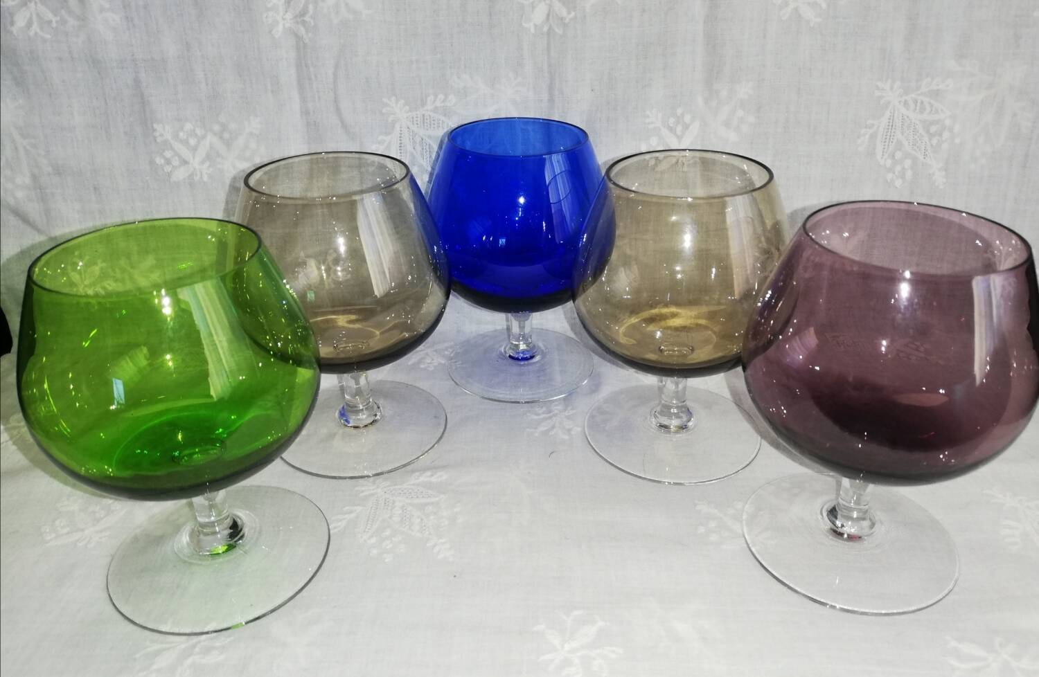 Set de 5 grands verres à cognac