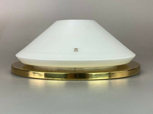 Plafonnier verre espace design 70s Peill & Putzler