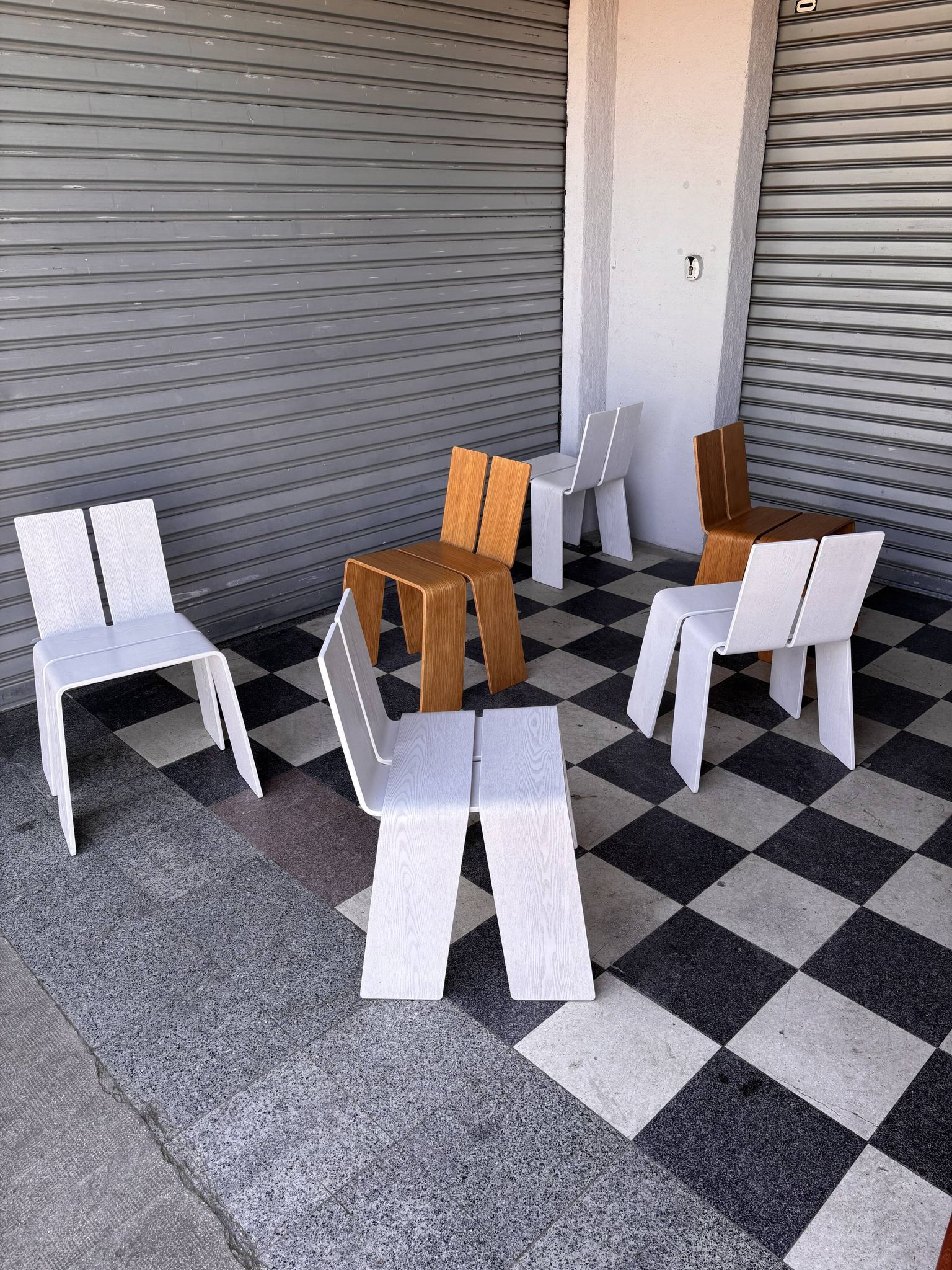 Set de 6 chaises au design danois Kibisi