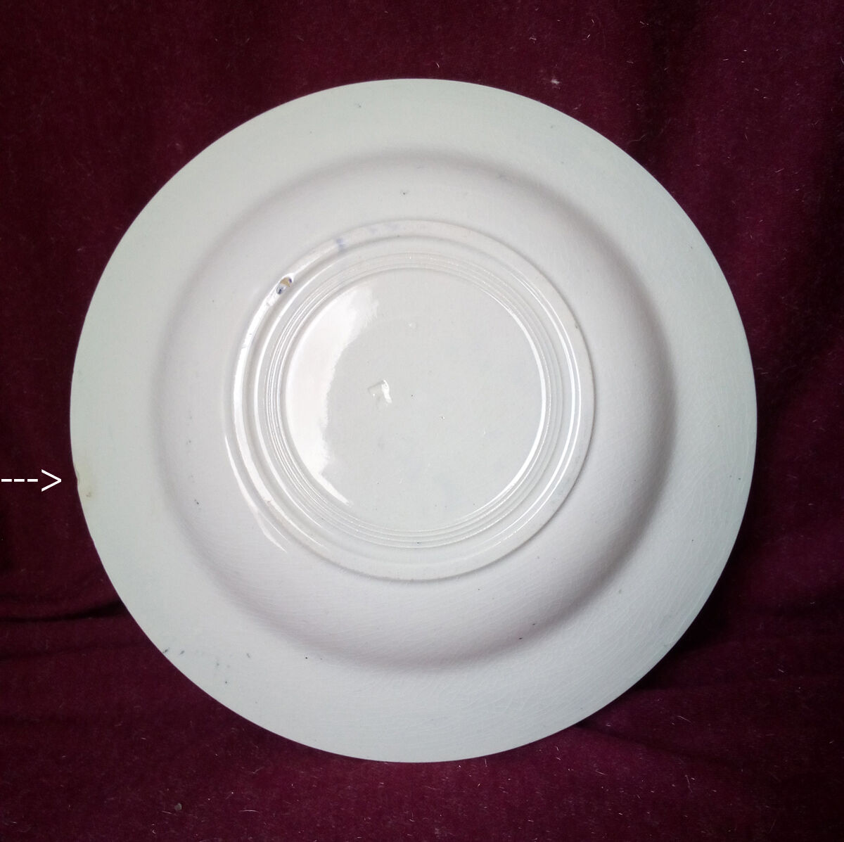 Suite of 5 plates flowers/butterfly