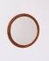 Round Teak wall Mirror 1960s Holland