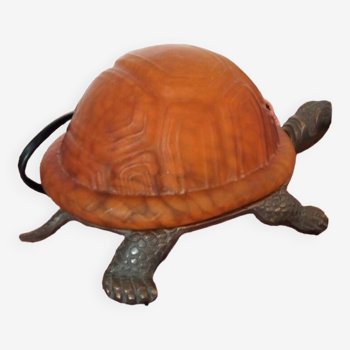 Lampe tortue pâte de verre