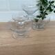 Set de 4 coupes verre taillé