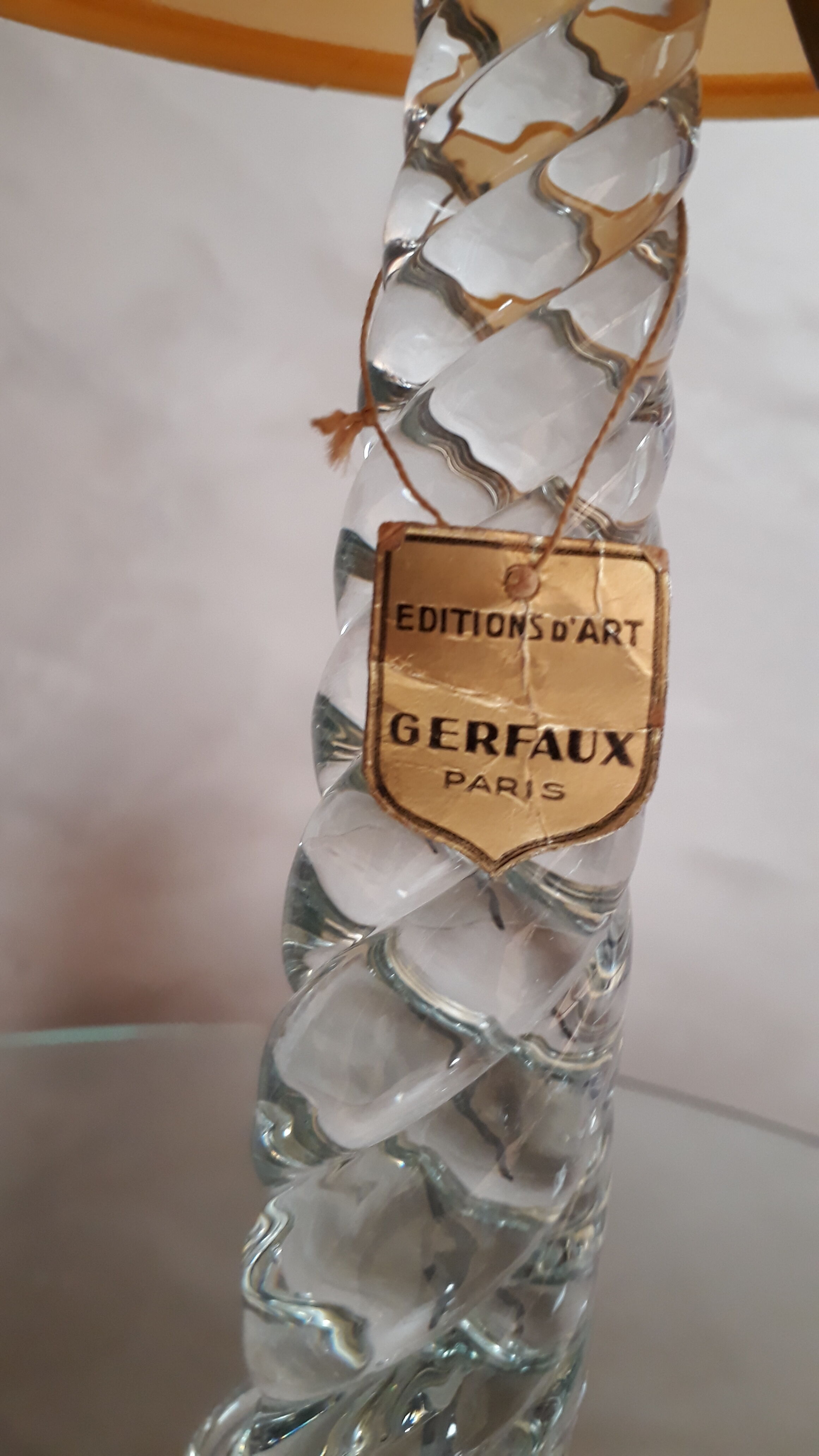 Crystal lamp blown glass