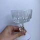 Set of 6 mismatched crystal champagne glasses 50-60s